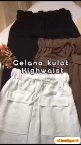 Celana Kulot Highwaist Double Pocket Crinkle Airflow Premium: Pilihan Tepat untuk Berbagai Acara
