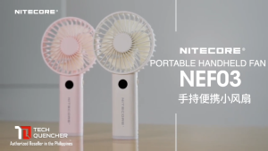 Nitecore NEF03 Portable Handheld Fan - OLED Screen - Night Light- 3600mAh Battery - Stepless Control