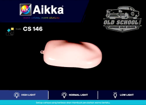 2K Paint  AIKKA CS146 Carnation Pink Old School Solid Series Car Motor Paint DIY Aerosol Spray Bottle Cat Kereta 车漆