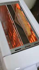 2 Slice Automatic Bread Toaster Pop Up Toaster Double Sided Electric Bread Toaster Toast Oven Baking Kitchen Breakfast Maker Machine Grill Home