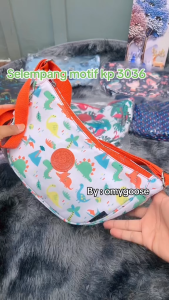 TAS SELEMPANG MODEL KEKINIAN WANITA / SLINGBAG MOTIF NYLON / KP 22026 MOTIF