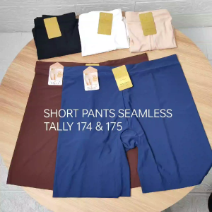 short pants seamless tally 174&175 /celana shorts seamless tally 175/boxer perempuan bahan seamless