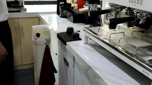 【Fast delivery√PH】Coffee Cafe Barista Knock Box Commercial Use Bin Height 90cm Floor Stand With towel