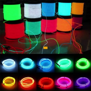EL Wire Neon Light Strip Battery USB LED Neon Custom Sign EL Light EL Wire Spltter Inverter LED USB Neon Wire Inverter