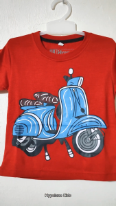 Baju Kaos Distro Anak Laki Laki Karakter Skuter Keren Import 1 - 10 Tahun - Hypelane