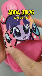 VIDVIEW !!ลดสนั่น!! รองเท้าแตะเด็ก ผู้หญิง Adda 31K76 ลายโพนี่ ไซส์ 25-35 เนื้อยาง น้ำหนักเบา