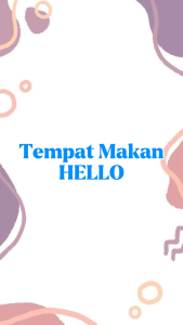 Tempat Makan HELLO | Lunch Box Ultah | Souvenir Ulang Tahun Anak | Kotak Bekal Sekat 2 | Tepak Makan Plastik