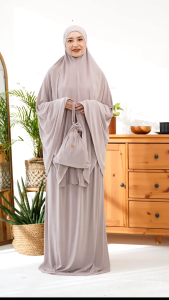 BAHJATENA MUKENA DAILY DEWASA JERSEY KOREA BY NAYARA SCARF