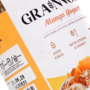 Timur Tengah Grainnola Mango Yogurt 500 gr Granola Cemilan Sehat  Oatmeal With Almond & Mete Sereal Sarapan Sehat Rendah Kalori