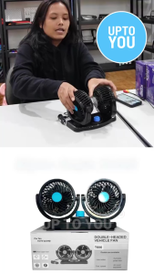 Kipas Mobil 12/24 Volt Double Fan: Aksesoris Mobil untuk Kesejukan
