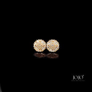 B1594 Bông tai nữ đính đá baguette thiết kế trẻ trung JOJO