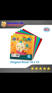 Kertas Origami Besar isi 100 Lembar Sidu / Kertas Lipat TK Besar 16x16 Origami Sinar Dunia 16 x 16