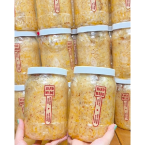 Bánh tráng tôm khô cháy tỏi hũ 360g mềm ngon