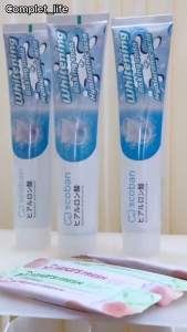 BUY 1 TAKE 1+toothbrush Scoban Whitening Baking Soda Toothpaste Mint Flavor Long Lasting Breath Fresh Baking Soda And Mint Toothpaste Cares For Teeth Air Freshens And Removes Tooth Stains Effectively Cleans And Whitens Teeth Reduce Tooth Stains 200g