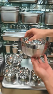 [HCM] Tô chén bát inox kiểu Hàn Quốc 2 lớp cách nhiệtHàng chính hãng inox cao cấp đủ kích cỡ -GL314