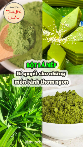 Bột lá nếp sấy lạnh nguyên chất 1kg (Bột lá dứalá thơm)