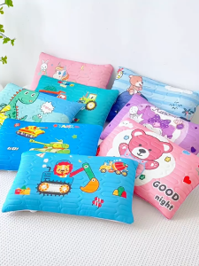 50x30ฤดูร้อนเด็กผ้าไหมน้ำแข็งหมอนเย็นเ ผิวเด็กเย็นหมอน  สามารถถอดซักได้ นุ่ม ฟู สินค้าพร้อมส่งจากไทย