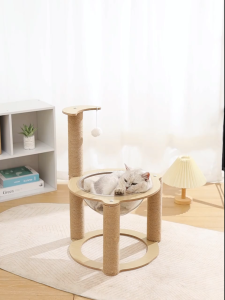 Cat Climbing Frame Vertical Cats Paw Column Multi-Layer Space Capsule Cat Nest Wear-Resistant Anti-Scratch Cat Climber
