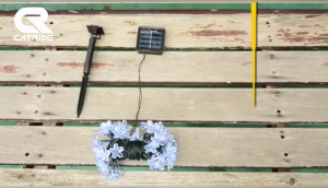 CATRIDE Flower Solar LED Fairy Flower Lights Outdoor Waterproof Cherry Blossom Lamps Garden Holiday Party Wedding Decor