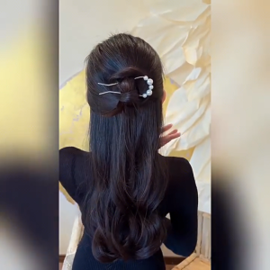 กิ๊บติดผม รูปตัว U อเนกประสงค์ แบบเรียบง่าย สไตล์จีน