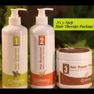 N1 3-STEP HAIR THERAPY PACKAGE by Natural One Salon