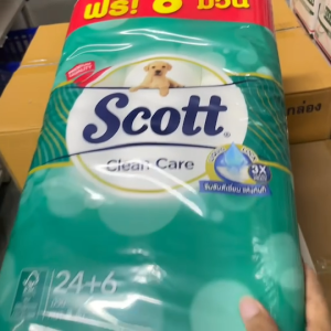 Scott Clean Care 24roll สก๊อตต์ คลีนแคร์ หนา 3 ชั้น 24 ม้วน 22090