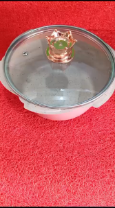 PANCI SUSU 20CM  GAGANG WARNA PLUS TUTUP KACA MAHKOTA SINDA