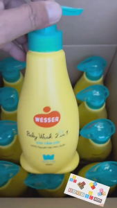Sữa Tắm Gội Wesser 500ml Sữa Tắm Trẻ Em Chai Vòi An Toàn Cho Bé sơ sinh