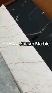 Stiker Dinding Vinyl Marble Aestetic