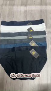 Quần Lót Nam chéo OVERMAN Kháng khuẩn Quần Sịp chéo Nam Chất Thun Lạnh Co Giãn 4 Chiều SC03 - MINHSTORE66