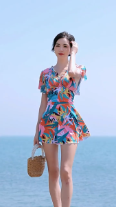 Đồ bơi nữ bikini kiểu váy che khuyết điểm  sẵn lót đùi và đệm ngực