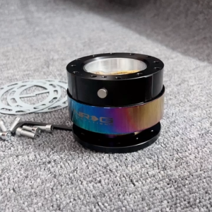 NRG DING Neo โครเมี่ยมปลดล็อคอย่างรวดเร็วชุดบอสฮับต่อพ่วงพวงมาลัย JDM แบบปลดเร็วเข้ากันได้กับฐานล้อ Simagic 6 + 4ลูกปืน