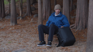 MARK RYDEN Mens backpack43L travel bagUSB charging port 17.3-inch laptop bag water-resistant fabricYKK zipper holiday giftMR9993