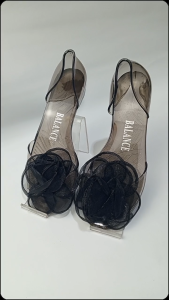 Sepatu Sandal Wanita Flatshoes jelly import variasi bunga transparan 186-A (37-40)