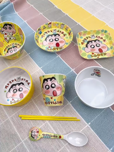 COMBO 💛[ SHIN-CHAN CẬU BÉ BÚT CHÌ ] CHÉN BÁT TÔ DĨA LY CỐC