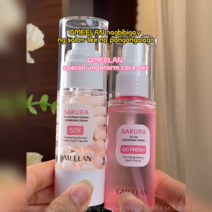 GMEELAN Sakura Underarm Whitening Cream Glutathione 30g 5X Ceramide Body Lotion Pearl Moisturizer
