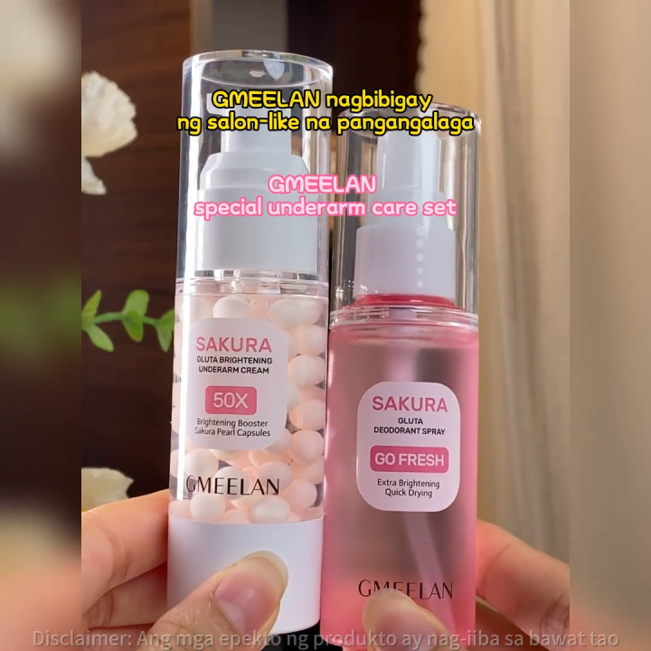 GMEELAN Sakura Underarm Whitening Cream Glutathione 30g 5X Ceramide Body  Lotion Pearl Moisturizer Normal Skin Whitening Lotion 30G+50Ml  International Warranty - Lazada