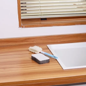 Sink Organizer Rack | Soap & Sponge Holder with Hooks (Black | White)