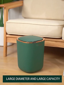 Tempat Buang Sampah Pintar 12L Dapur Rumah Hotel Kamar Mandi Minimalis Dustbin Otomatis Sensor Gerak Battery Power 12L