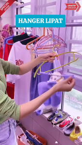 FAST MARKET- GANTUNGAN BAJU LIPAT SERBAGUNA / HANGER LIPAT MAGIC PORTABLE TRAVEL / HANGER PORTABLE / HANGER BAJU LIPAT KAOS KAKI BRA KUTANG / MAGIC HANGER