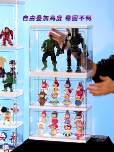Toy Display Storage Box Transparent Case Box Rack Shelf Holder Figure Display Doll  DustProof Cabinet Large Capacity