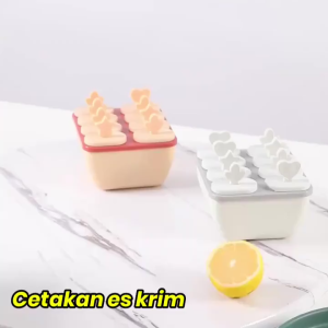 Cetakan Ice Cream Cetakan Es Batu Dengan Tutup Cetakan Es Krim Stik Cetakan Es Krim 8 Slot Es Loli DIY