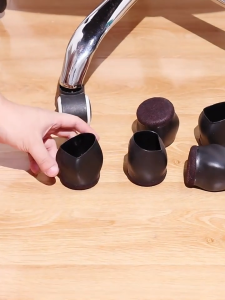 Rubber Bed Office Chair Wheel Stopper Furniture Legs Caster Cups Chair Feet Floor Protectors Felt Pads Bottom Prevents Scratches