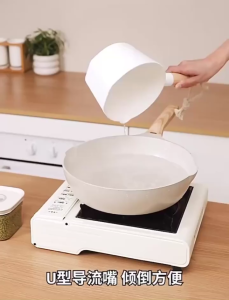 Kitchen Wooden Long Handle Bathroom Water Shell White Spoon Japanese Style Home Kitchen Accessories