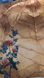 Vải Lụa Gto In Hoa Dày Đẹp Láng Rũ Mềm Mượt Giãn Nhẹ 2c - May Váy Đầm