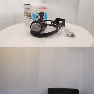 With Switch 2 PCS Mini Driving Light White+Yellow Pair of Universal High quality led light Motorcycle HUKP Mini Driving Light