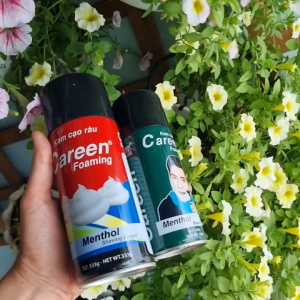 Kem cạo râu Careen 333g bọt mịn hương bạc hà lớp bọt mịn làm mềm da nhanhnhẹ nhàng làm sạch làm giảm trầy.