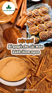 Bột quế 500g nguyên chất thơm mịn gia vị nấu ăn làm bánh xông nhà khử mùi
