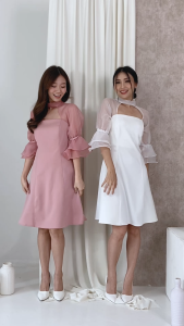 Dress Mini Dress Organza Annete/Dress Wanita/Murah/Premium