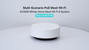 TP-Link Deco X50-PoE AX3000 Whole Home Mesh WiFi-6 System with PoE (1-Pack/2-Pack/3-Pack) White